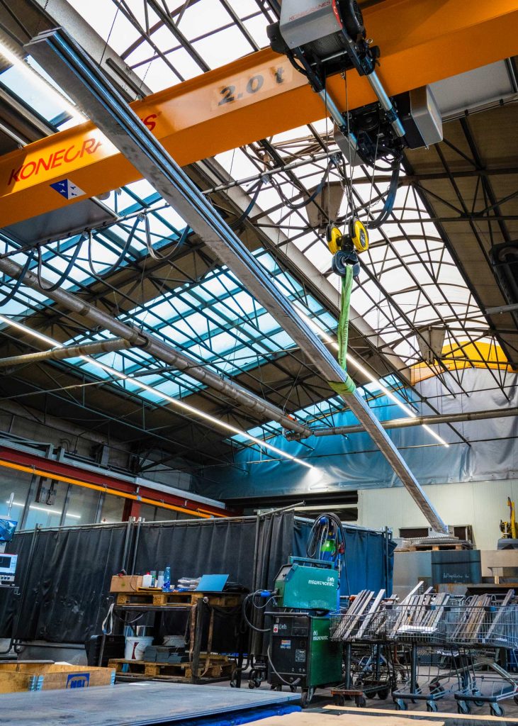 Hallen-Krananlage bei Metallbau Meier in Heiligenstadt