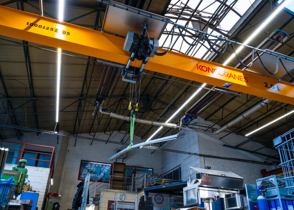 Hallen-Krananlage bei Metallbau Meier in Heiligenstadt