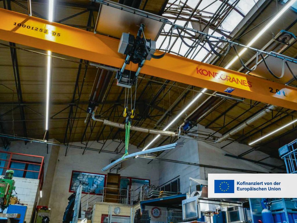 Hallen-Krananlage bei Metallbau Meier in Heiligenstadt